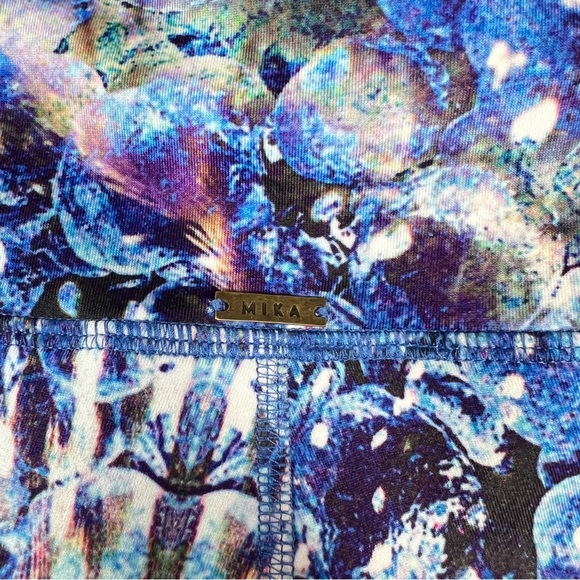 Mika Yoga Wear Women’s Medium/Large High Rise Stretch Legging Jellyfish Print - Picture 6 of 10